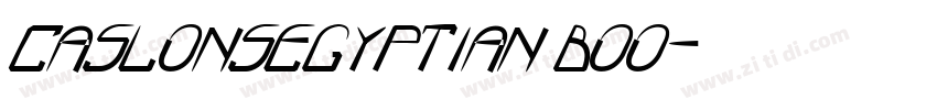 CaslonsEgyptian Boo字体转换